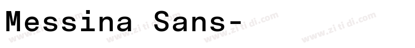 Messina Sans字体转换